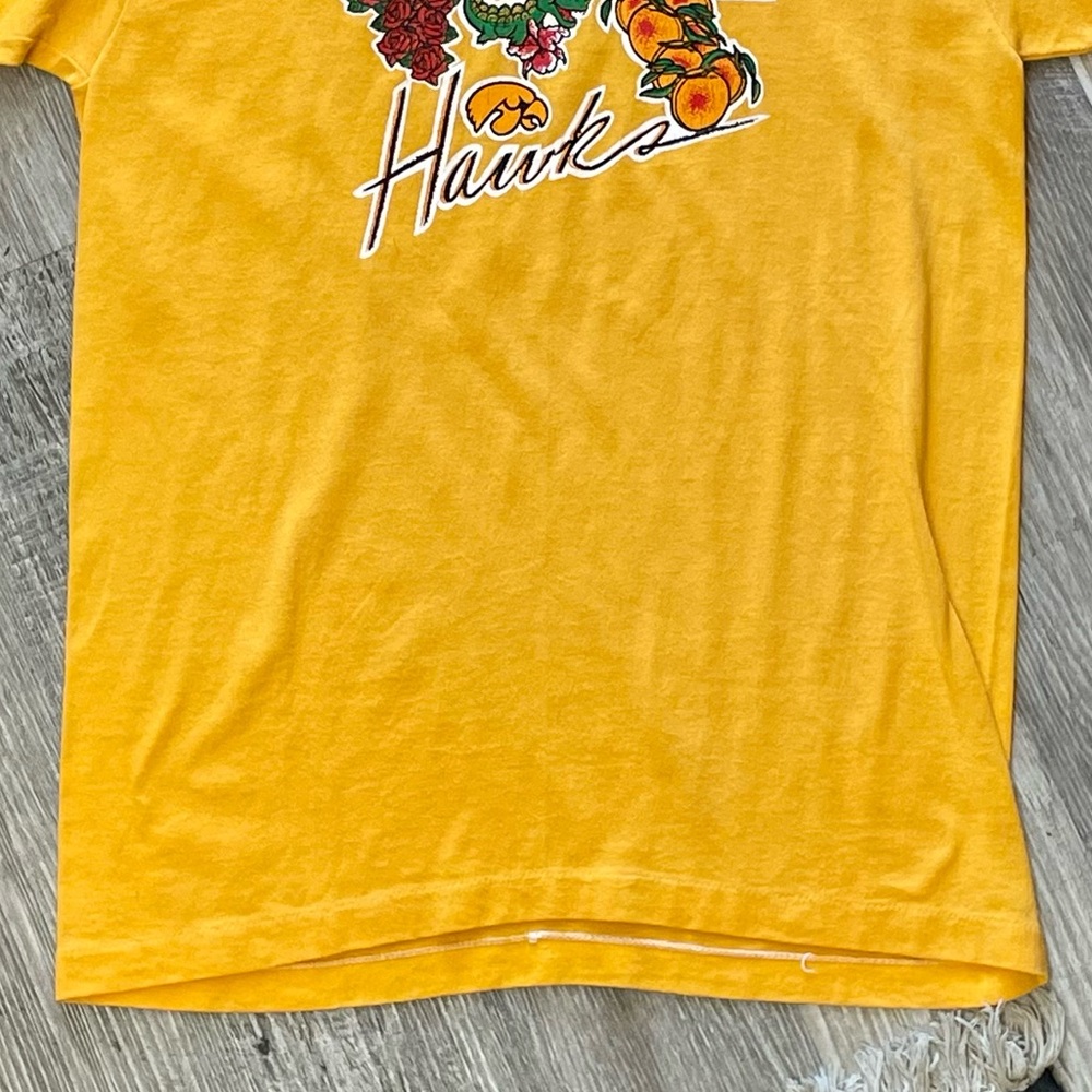 Vintage 1984 Freedom Bowl College Football Iowa Hawks Single Stitch T-Shirt Med - Picture 7 of 12